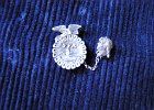 FFA Chapter Degree Silver Pin with attached Officer (Treasurer) Pin
