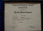 #341/155: 2000, FFA, State, Chapter Reporter Award Iowa FFA, High School