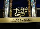 #679/1021: 1999, M = Vocal, , 1st Place  Class 1A  VHS Show Choir Contest, High School