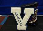 #700/1054: , M = Band, , (drum major hat w/band letter), High School