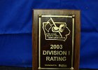 #706/1065: 2003, S = Dance, State, ISD/DTA  Division I Rating, High School