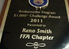 #363/202: 2011, FFA, State, Ambassador Program - $1000 Challenge Award, High School