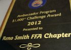 #363/203: 2011, FFA, State, Ambassador Program - $1000 Challenge Award, High School