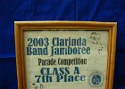 #394/265: 2003, M = Band, , Clarinda Band Jamboree Parade Competition Class A  7th Place, High School