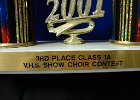 #402/277: 2001, M = Vocal, , 3rd Place, Class 1A, VHS Show Choir Contest, High School
