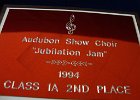 #434/343: 1994, M = Vocal, , Audubon Show Choir "Jubilation Jam"  Class 1A  2nd Place, High School