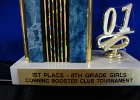 #452/382: 2001, S = Basketball, , 1st Place  8th Grade Girls  Corning Booster Club Tournament, Jr High