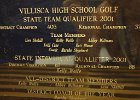 #502A/529: 2001, S = Golf, State, VHS Golf  State Team Qualifier (girls)  District Champion 405 - Regional Champion 370; State Individual Qualifier - District Champion 87, Regional Champion 88, Kelly Wolfe; All-District Team Members Kelly Wolfe, Abbey Williams, Lisa Skahill; District Coach of the Year Marsha Shepherd, High School
