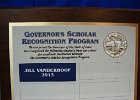 #529/613: 2013, Academic, State, Governor's Scholar Recognition Program  Jill Vanderhoof, High School