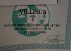 #602F/853: 2008, , , IHSSA Congratulates Villisca 1 Outstanding Performer at the Individual Events All State Festival (certificate)